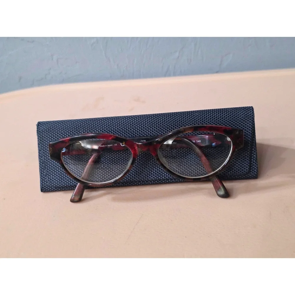 OGI Evolution 3101 1380 Cat Eye Eyeglasse Tortoise Burgundy Japan 52-16-140 Case